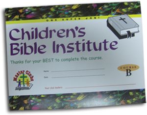 Ambassador Children's Bible Institute Award Certificates