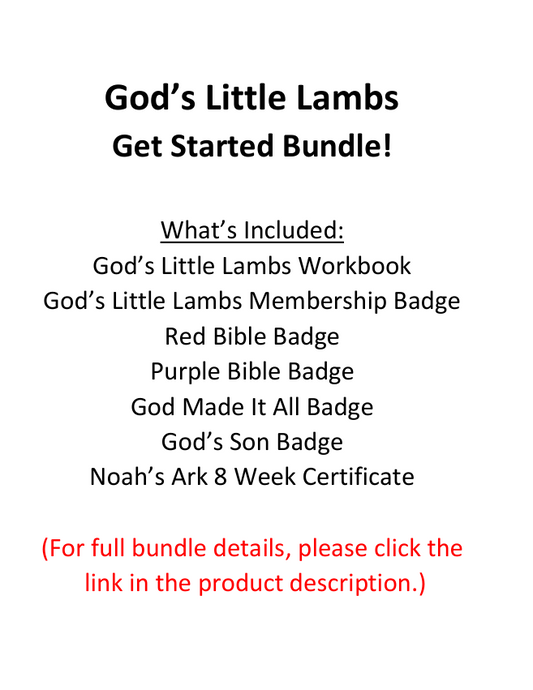 God's Little Lambs Workbooks