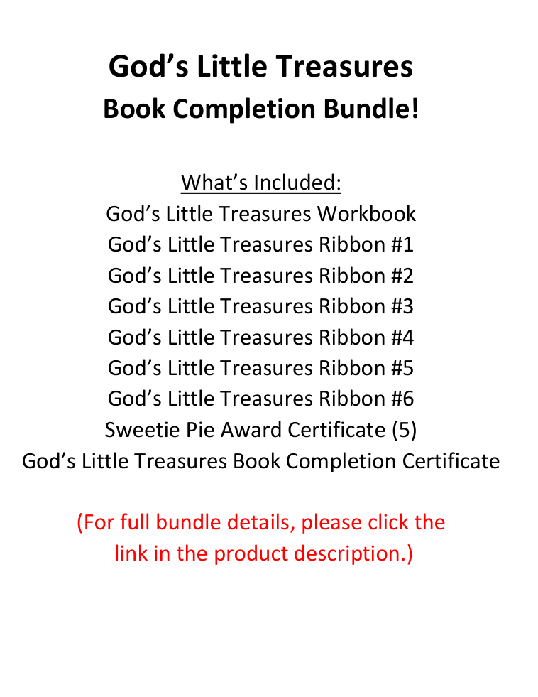God's Little Treasures Workbooks
