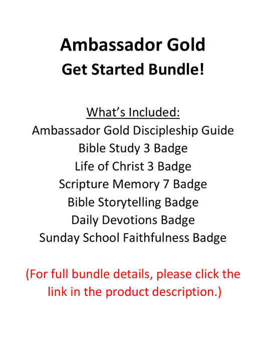 Ambassador Gold Discipleship Guides