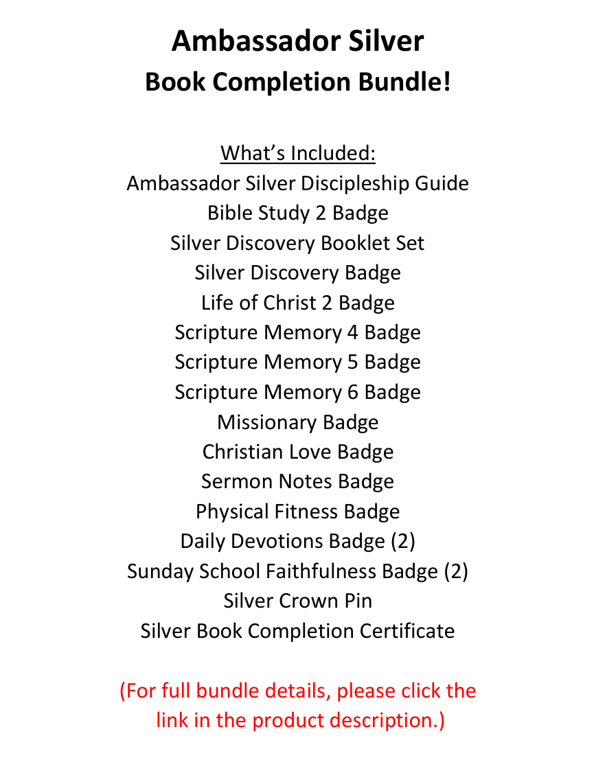 Ambassador Silver Discipleship Guides