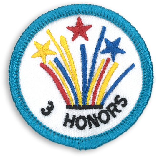 3 Honors Badge
