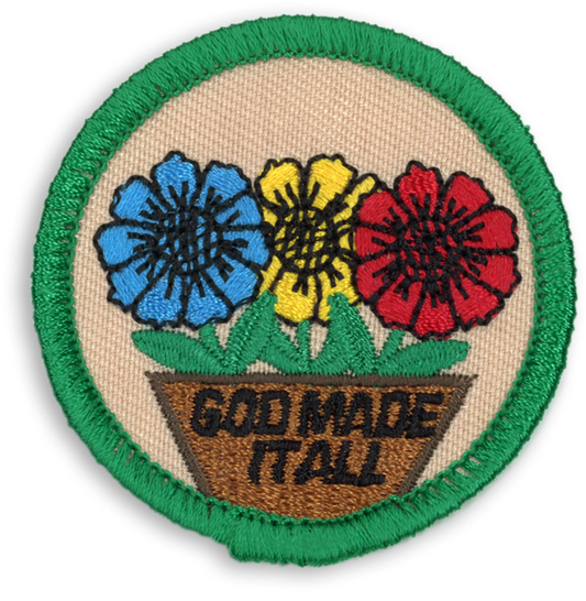 God Made It All Badge