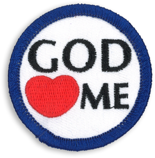 God Loves Me Badge