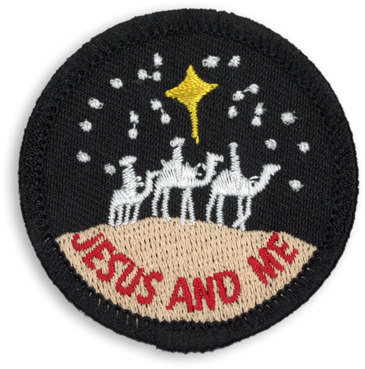 Jesus and Me Badge