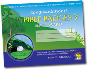 Bible Series Award Certificates
