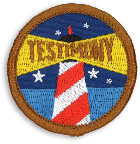 Testimony Badge