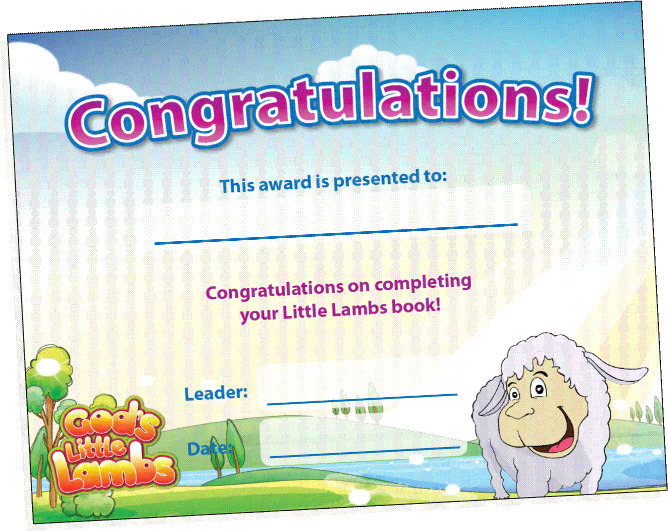Beginner Book Completion Certificates