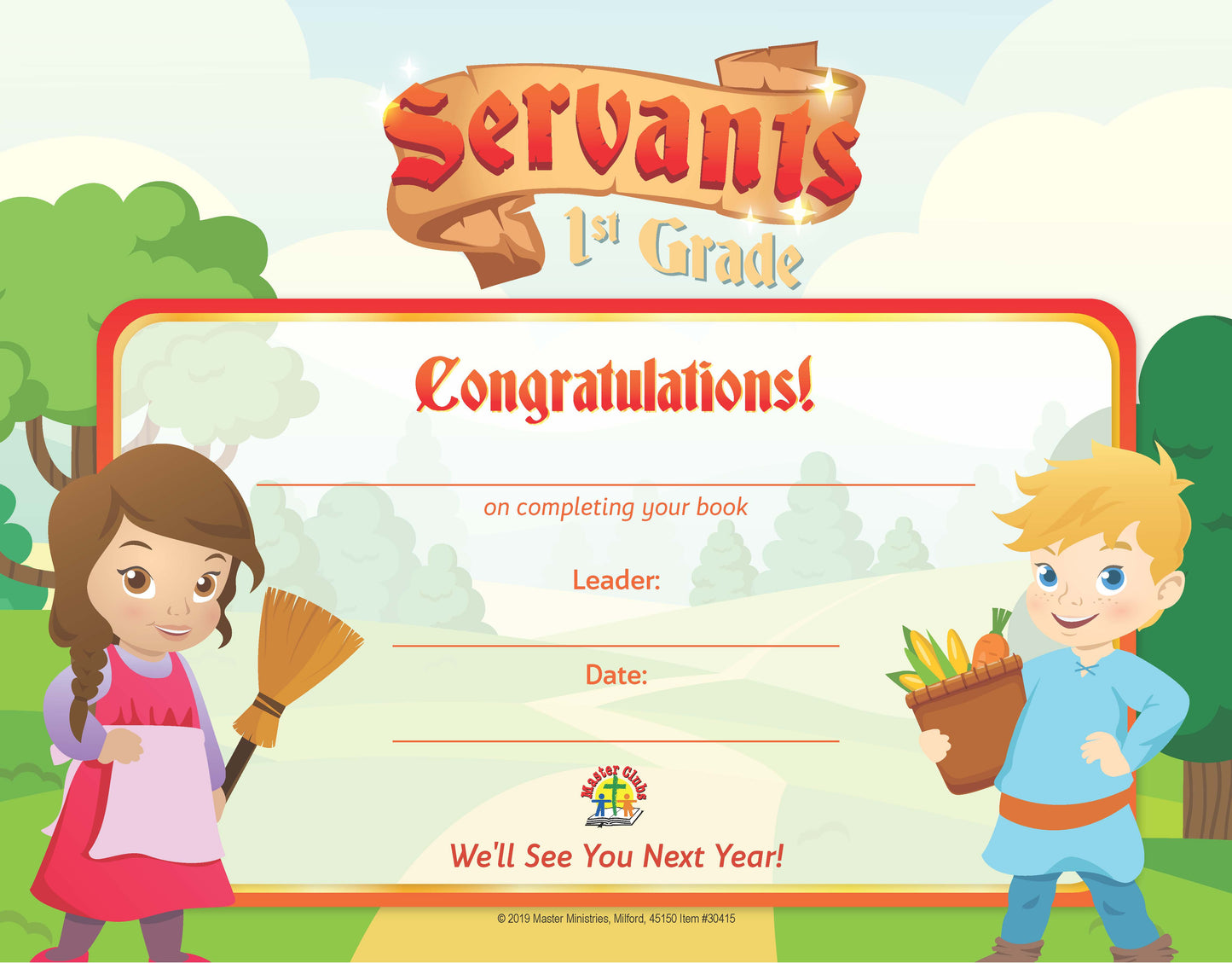 Primary Book Completion Certificates