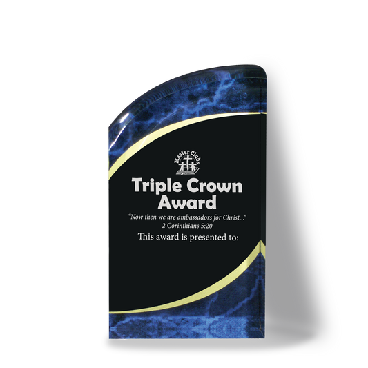 Triple Crown Award - email with inscription required