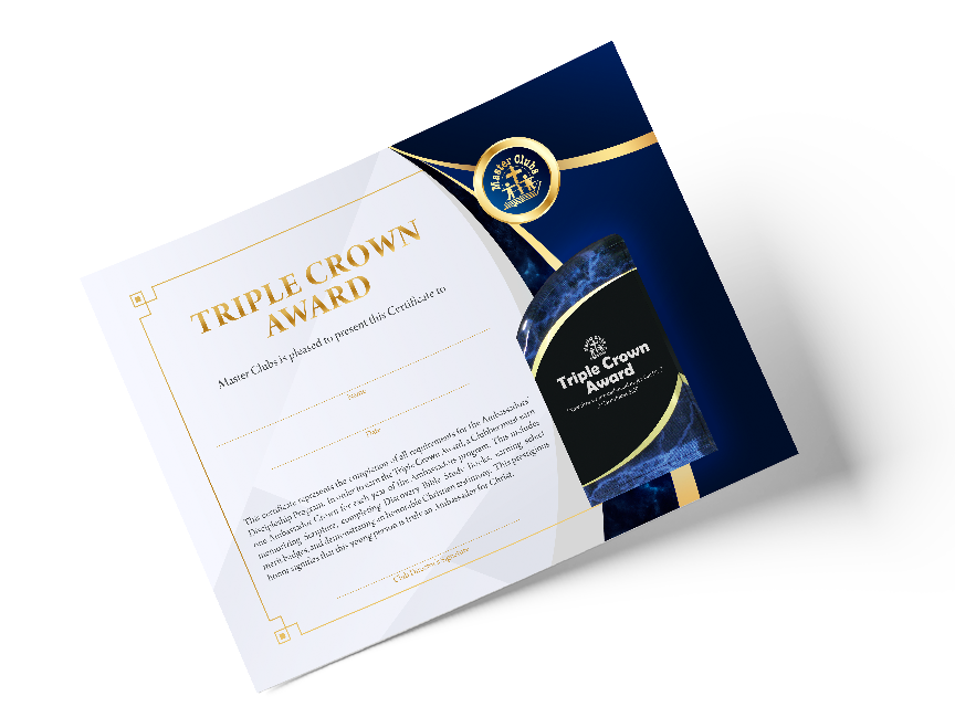 Triple Crown Award Certificate