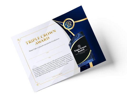 Triple Crown Award Certificate