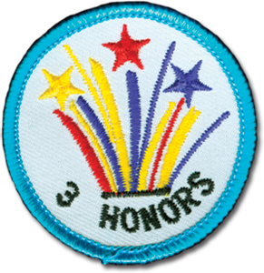 3 Honors Badge