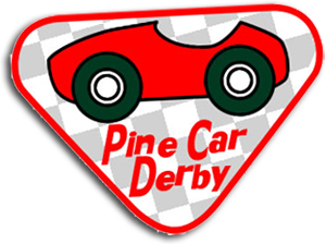 Pine Car Participation Badge - Red