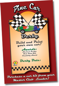 Pine Car Derby Wall Poster