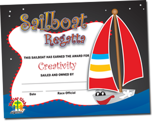 Creativity Award Sailboat Certificate