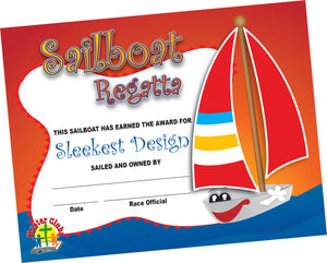 Sleekest Design Sailboat Certificate