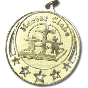Master Clubs Award Medal - Customized Plate
