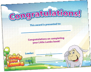 Little Lambs Year End Certificate