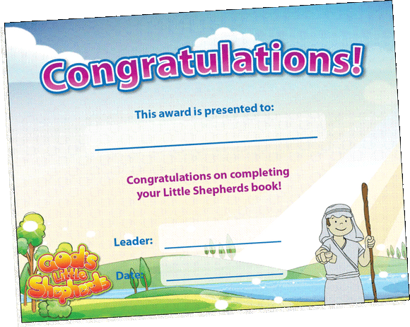 Little Shepherds Year End Certificate