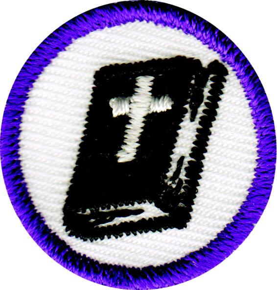 Purple Bible Badge