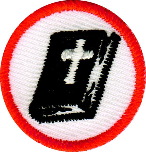 Orange Bible Badge