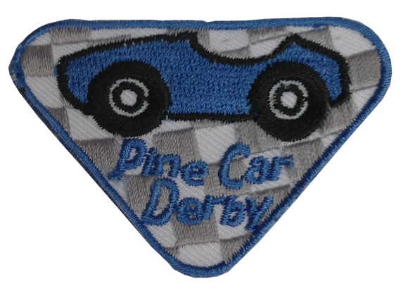 Pine Car Participation Badge-Blue