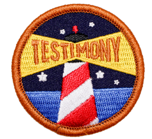 Testimony Badge