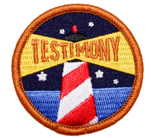 Testimony Badge