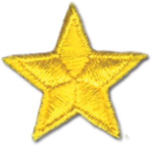 Old Yellow Attendance Stars (Limited Quantities)