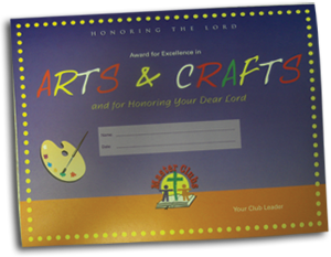 Arts and Crafts Award Certificate