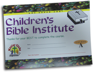 Bible Institute A Award Certificate