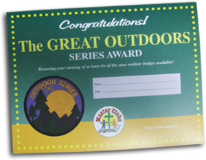 Outdoor Series Award Certificate