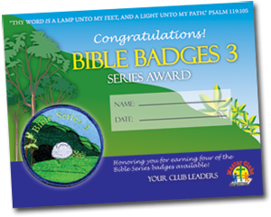 Bible Series 3 Award Certificate