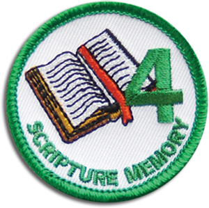 Scripture Memory 4 Badge