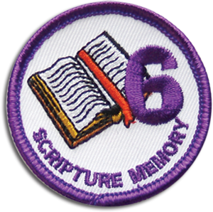 Scripture Memory 6 Badge