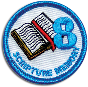 Scripture Memory 8 Badge