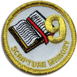 Scripture Memory 9 Badge