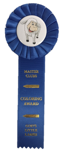 Little Lambs Coloring Award Ribbon