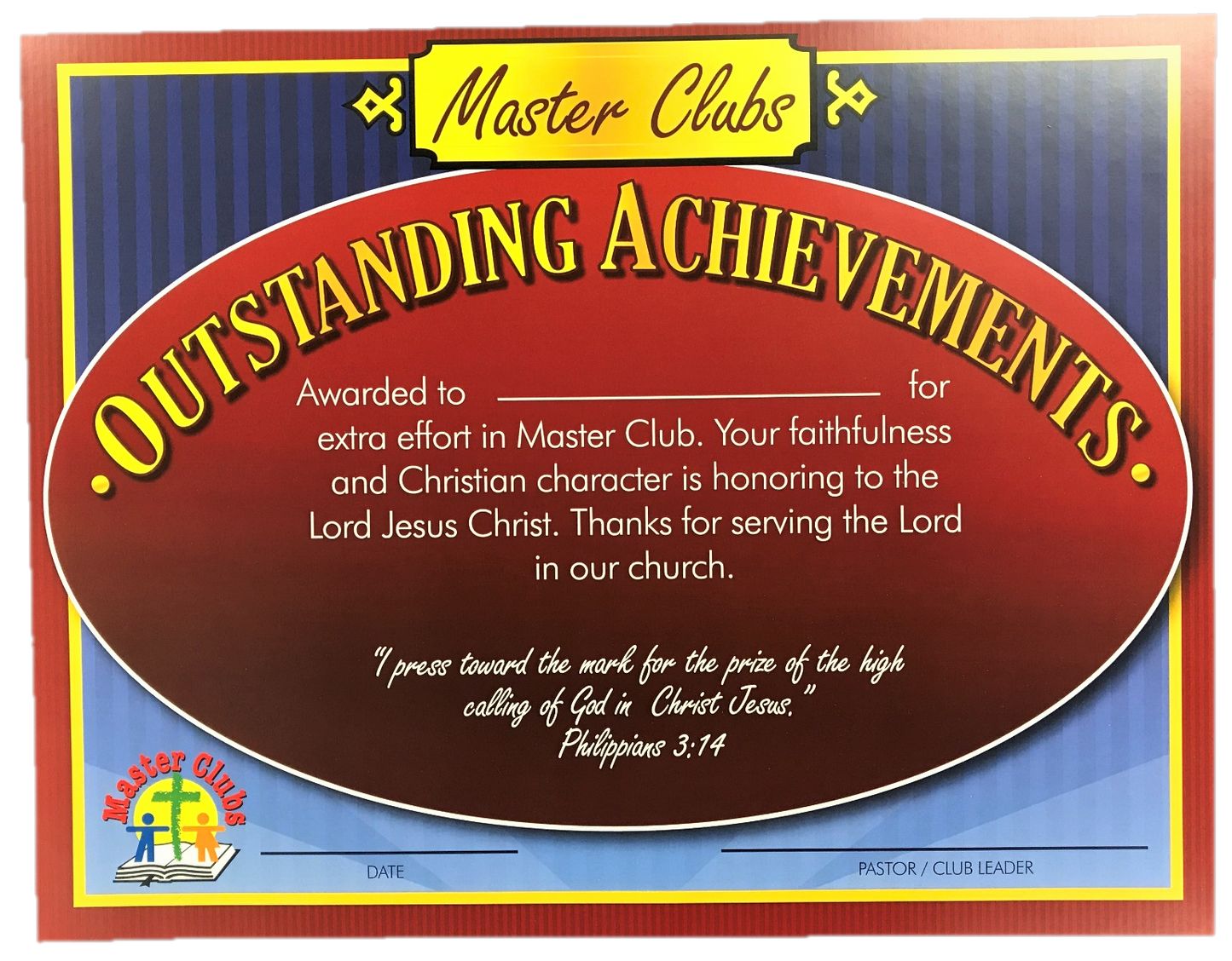 Outstanding Achievements Certificate