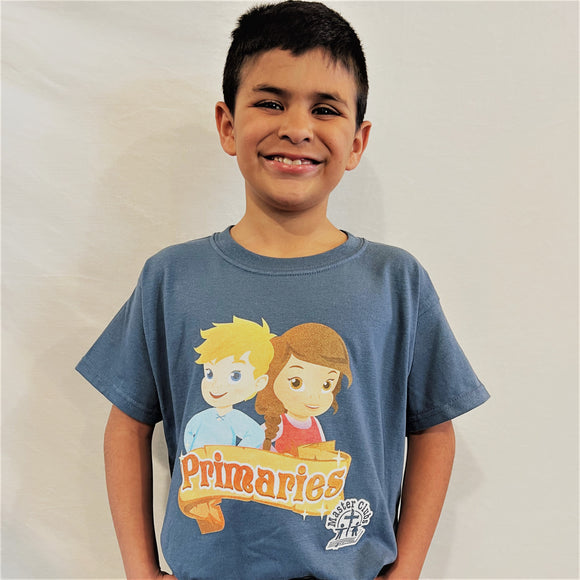 Primaries Child Medium T-Shirt Indigo (10/12)