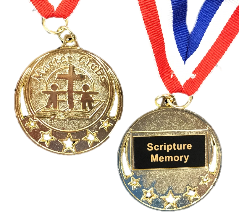 Master Clubs Award Medal - Scripture Memory