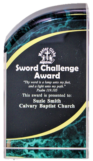Sword Challenge Award - email with inscription required