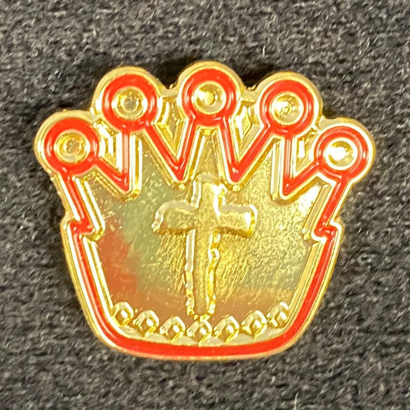 Gold Crown Pin