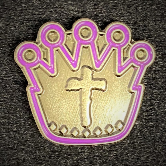 Silver Crown Pin